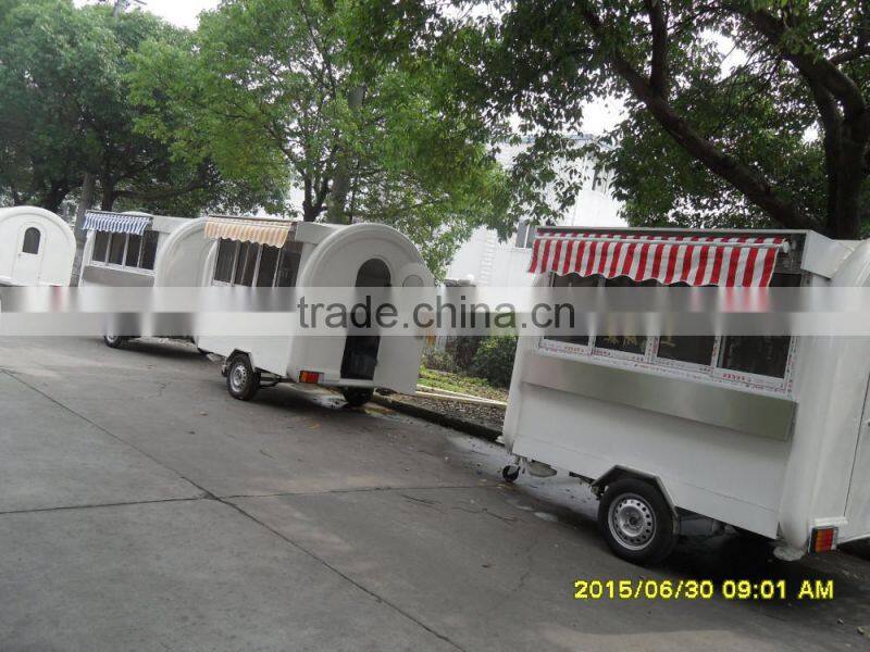 Small or big wheels fast food carts kiosk/food selling car/food street kiosk for salefood truck