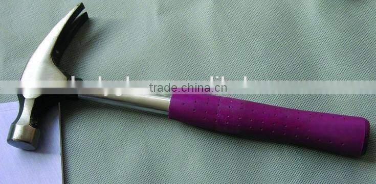 good quality brass brass claw hammer American type tool claw hammer with plastic coated handle TPR coating hammer