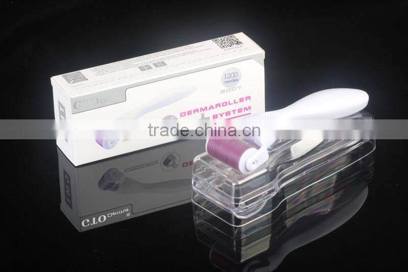 2014 Titanium alloy/Stainless steel/1200 Needle kit derma roller with CE approved lower price