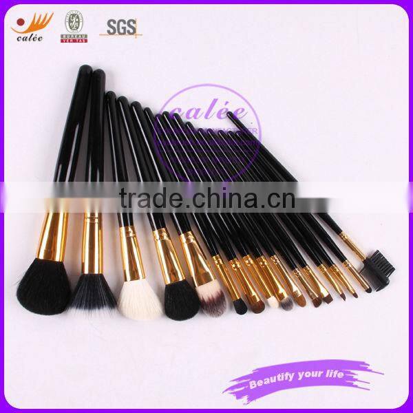 High Quality animal hair makeup brush with PU bag