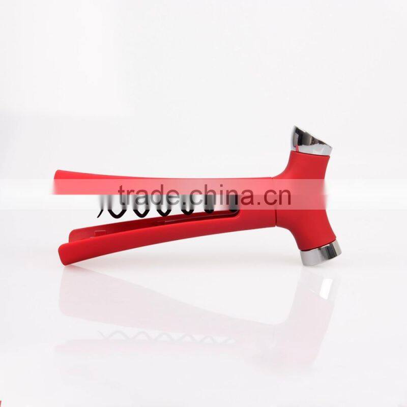 4 in 1 Wine Opener-Screwpull Corkscrew with Pour Spout, Bottle Stopper, Wine Foil Cutter