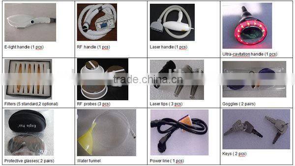 High Quality Tattoo Removal E-light IPL+RF+Laser+Cavitation Machine