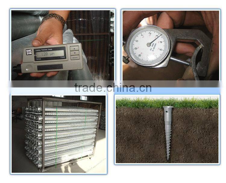 Alibaba China Safe No Dig Stainless Steel Folding Ground Screw Pole Anchor
