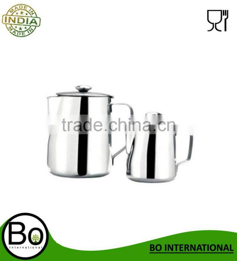 sanding stainless steel Milk Pitcher with lid