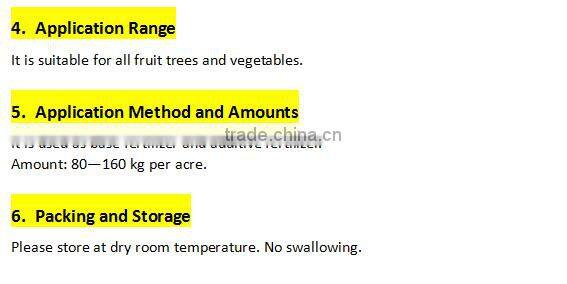 Humic Amino Acid NPK Complete Fertilizer 15-8-12