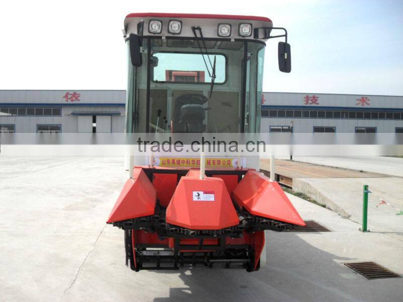 (cab)patented self-propelled corn combine harvester