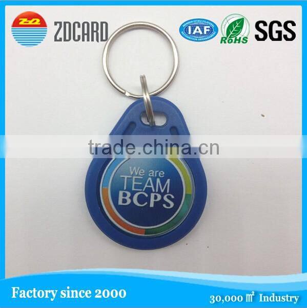 high quality customized nfc smart rfid epoxy keyfob tag