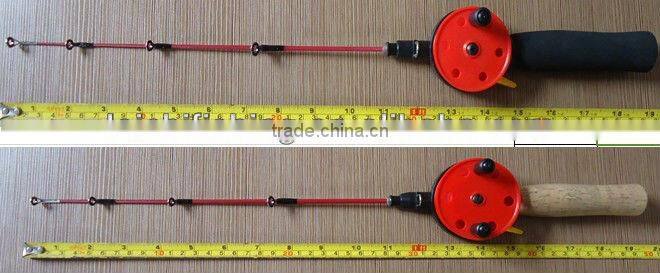 New style EVA handle spool 75 mm ice fishing rod