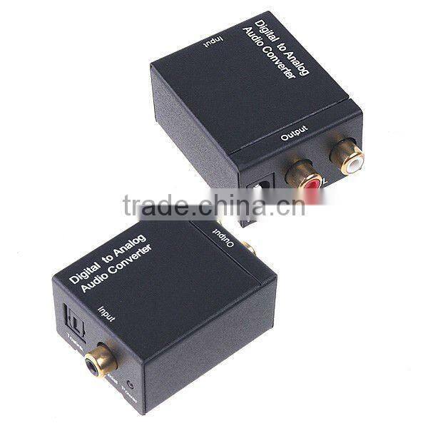 Digital Optical Coaxial Toslink to Analog RCA Audio Converter