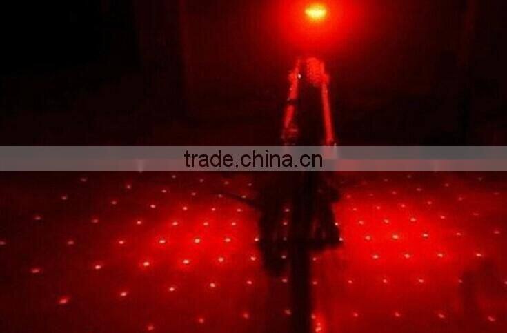 2014 new Laser dots 5 LED Flashing Lamp Alarm Light Cycling Bicycle Bike Rear Tail
