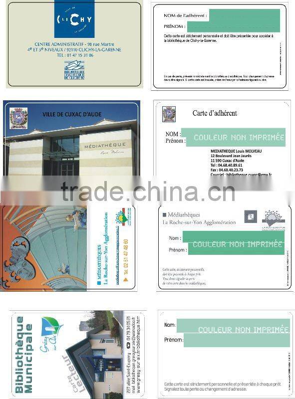 2014 CR-80 standard size LF PVC cards manufacturer