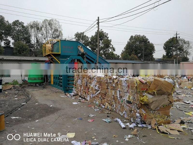 Best sell waste paper baler/ waste paper recycling baling press machine/hydraulic waste paper baler