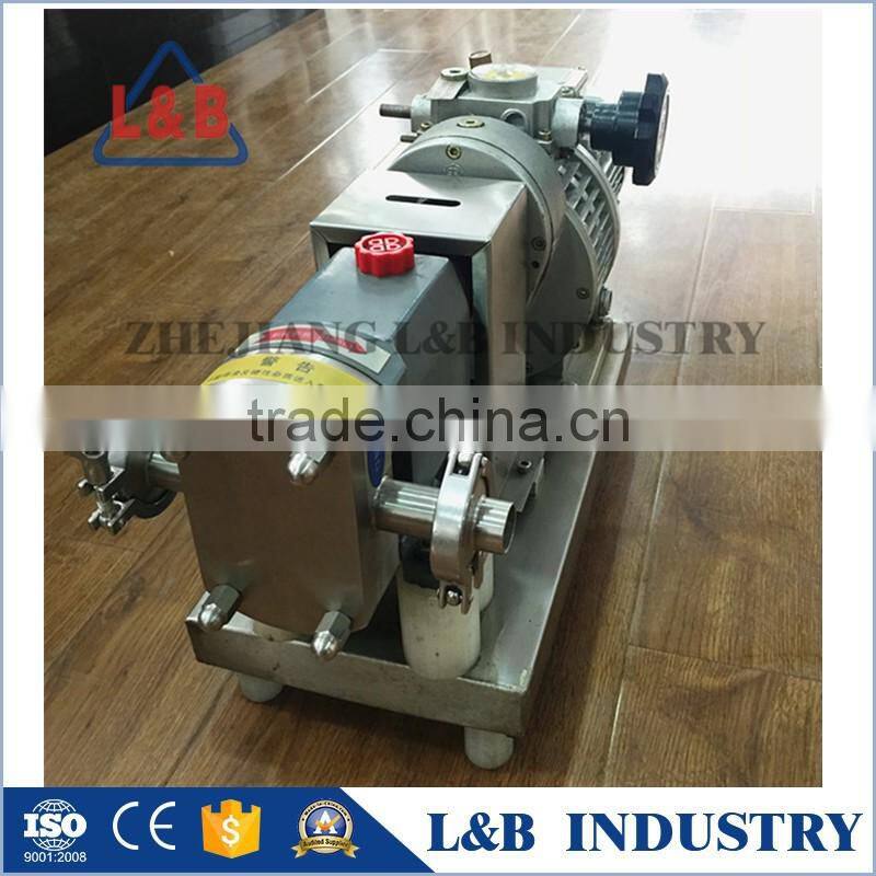 High viscosity chocolate transfer lobe pump/rotary lobe pump