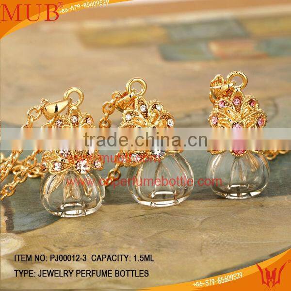 Elegant Jewelry Pendant Glass Perfume bottle jewelry