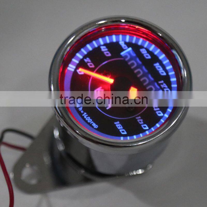 New LED Backlight Universal Odometer Speedometer Gauge Meter km/h for Motorcycle