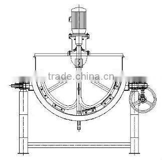 300L tilting cooking pan stainless steel cooking pan