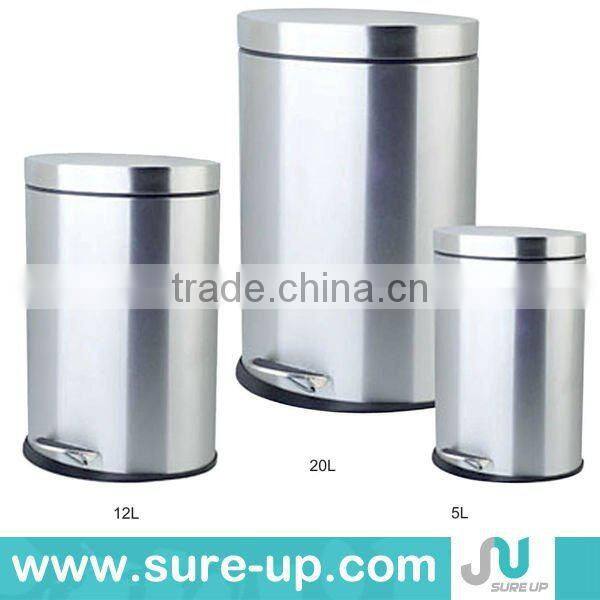 Stainless steel ash dustbin/garbage bin in lobby/hotel