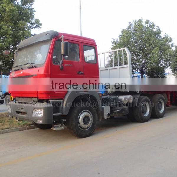CLW 3 axle Flatbed Trailer 60 ton with North Ben Tractor Head