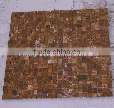 New selling attractive style BROWN GOLDEN ONYX MOSAIC TILES COLLECTIONS