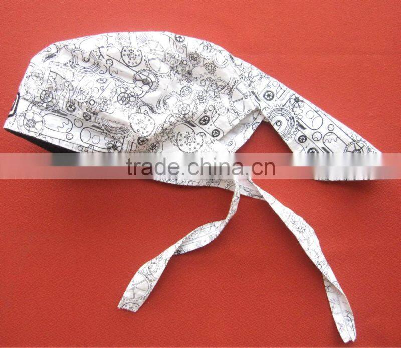 Custom Breathable cotton Bandana Hat Running Sun Hat