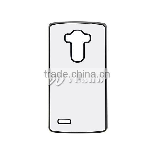 Custom Wholesale 2D Sublimation Printing Stylish DIY Black Plastic TPU 5.5 Inch Mobile Phone Case For LG G4