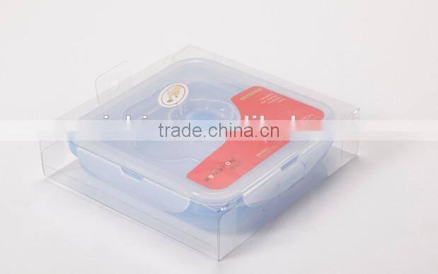 food grade BPA free collapsible silicone lunch box/silicone container/silicone food storage/silicone container