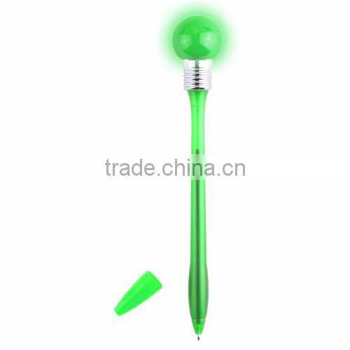 ballpoint pen with a flashing light on the top