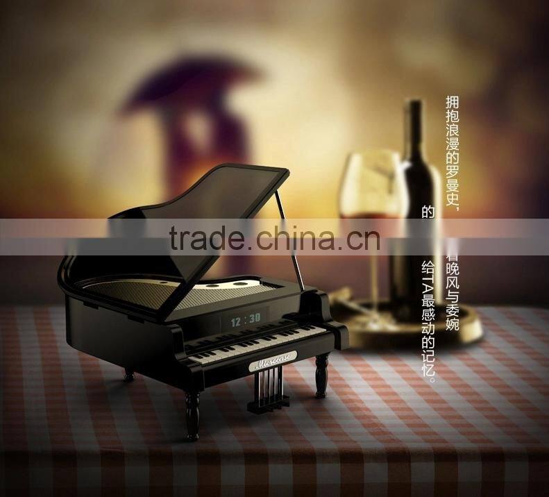 2015 New design portable mini bluetooth wireless piano speaker