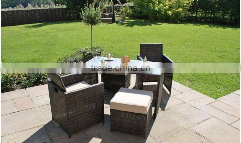 2017 Sigma Hot sale customized all weather antique metal resin wicker classic coffee and tea set