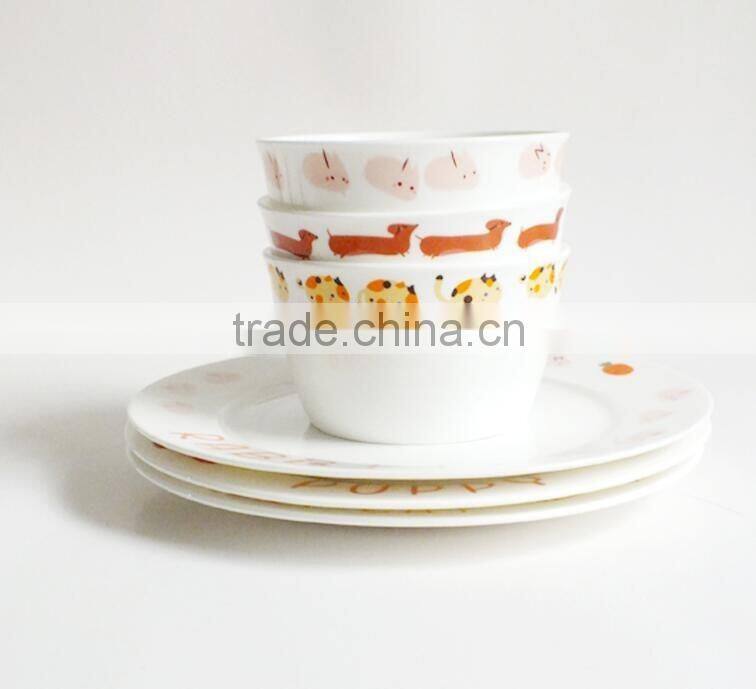 Porcelain Kid Breakfast Dinner Set