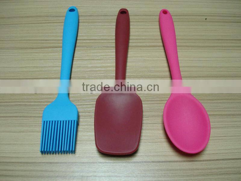 hot sale 20.5cm long silicone spoon for baby