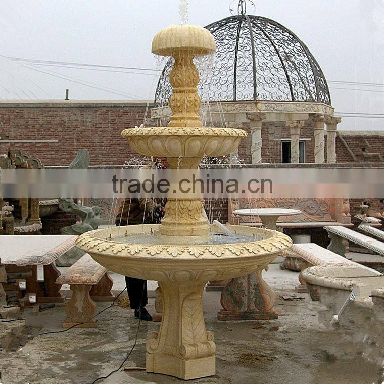 garden decoration tiered water fountain tiered stone fountain