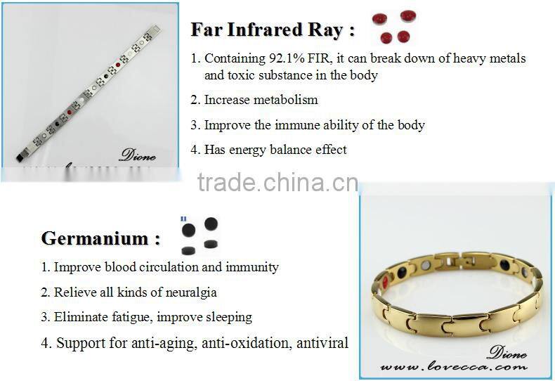 Fashion jewelry magnetic bio ceramic bracelet for woman