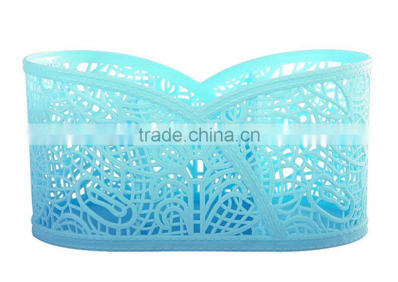 Mini Pen Holder, Mini Plastic Pen Holer with Dividers