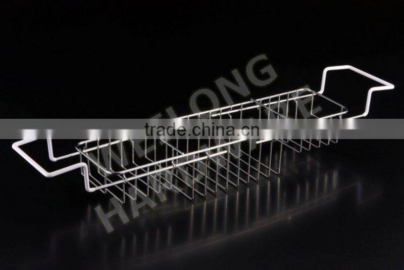 double-deck metal iron bathroom rack