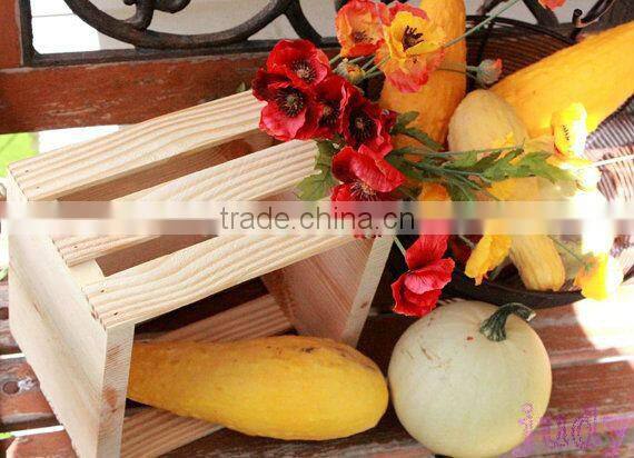 solid pine wood cheap wooden fruit crates for sale