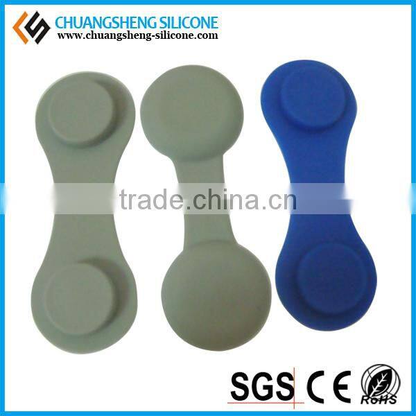 Silicone Magnetic Clips, magnetic badge clip, rubber plastic badge clip