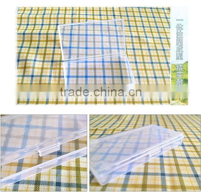 15cm Clear Rectangular Plastic Storage box Nail art Kits Tool Box