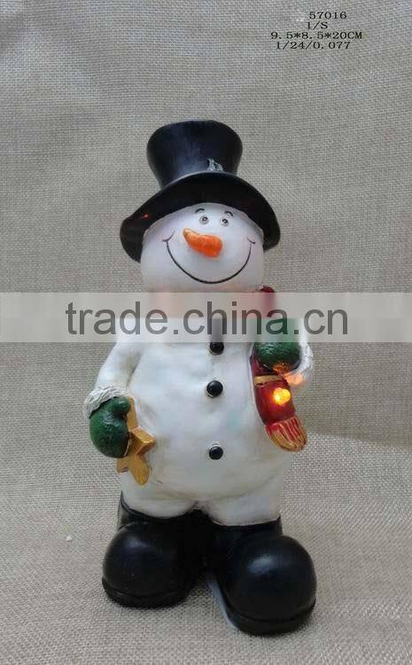 New design resin Christmas snowman ornament wholesale