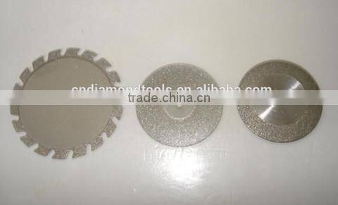 Electroplated Diamond Tipped Cutting Disc for Gems Glass Ceramic