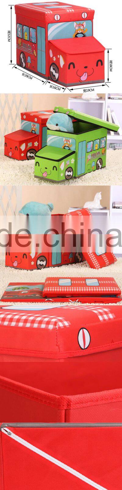 bus shape storage boxes,non woven fabric storage box storage bins,collapsible foldable storage packing box with lid and handle