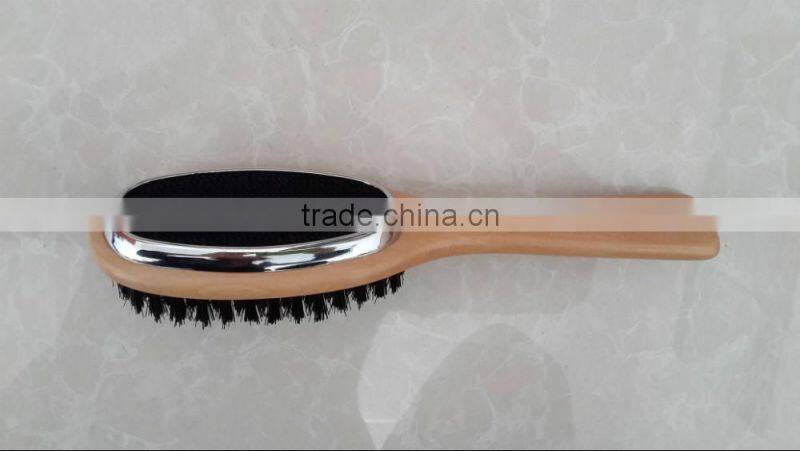 Double side wooden cloth brush