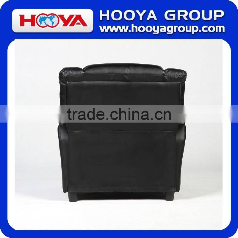Kids Sofa- black,W63 D57 H77,PU+sponge+crude wood