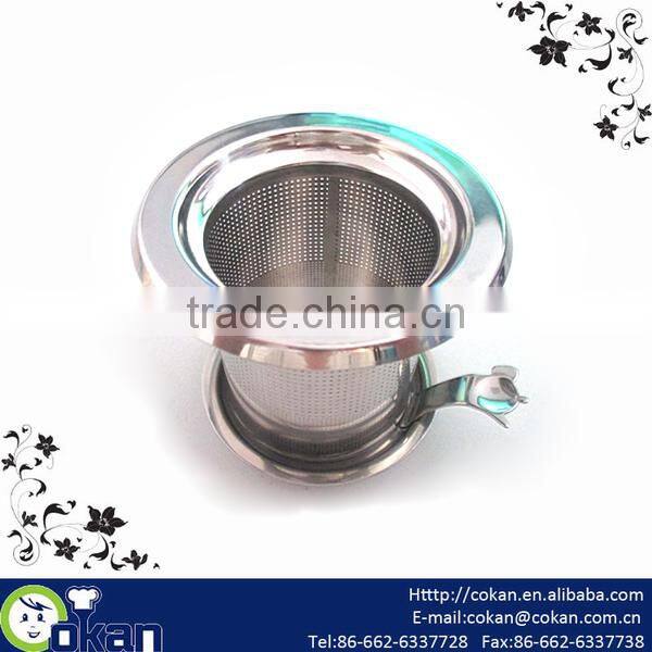 New Design Stainless Steel Tea Infuser,Tea Strainer with holder CK-TI0090