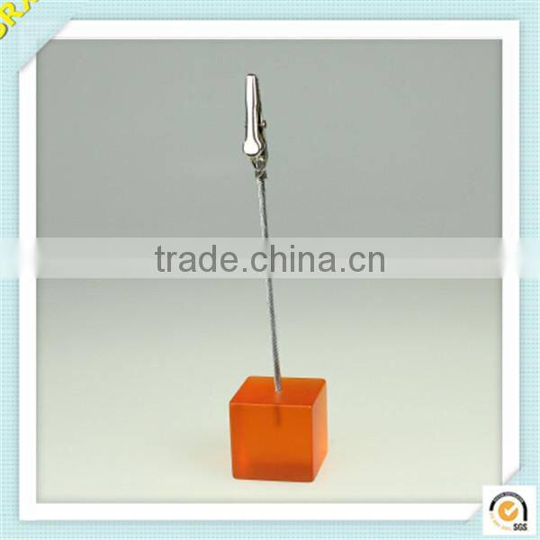 Alibaba Gorden supplier mini cube memo clip gift ,mini plastic memo holder clip,OEM fashion plastic memo clips maker