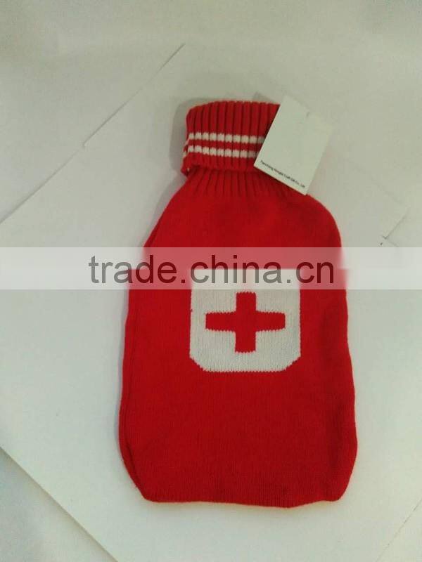 Knitted Hot Water Bottle Cover christmas water bags cover