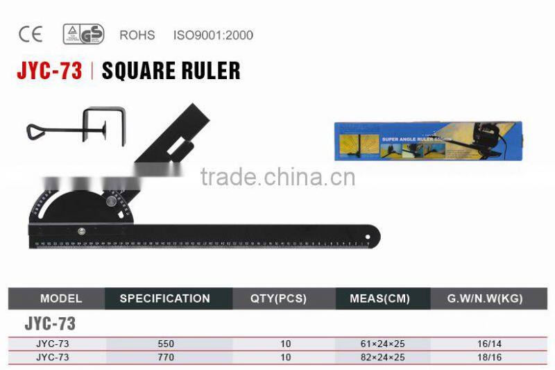 adjustable square angle ruler with protractor