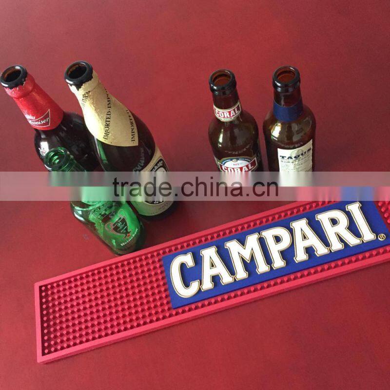 Big size 3D promotional PVC bar mat rubber bar mat