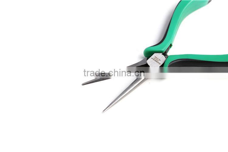 Professional Mini needle nose pliers with rubber handle