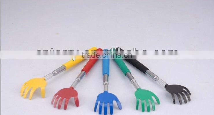 Extendable stainless steel back scratcher telescopic back scratcher